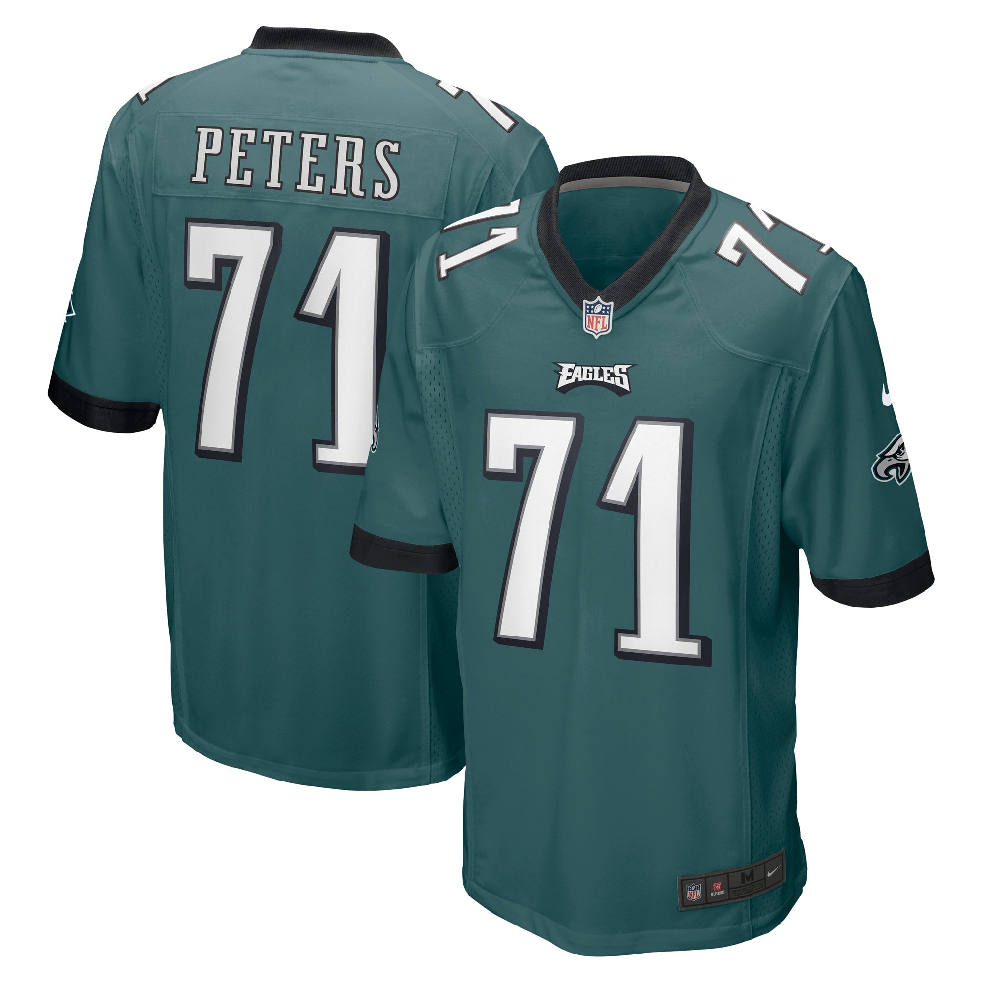 Nike Philadelphia Eagles No71 Jason Peters Pink Women's Stitched NFL Limited Rush Fashion Jersey